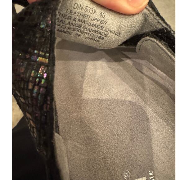 Alegria Women’s Sandals Size 10 / 40 Black Multi Adjustable Comfort Slides - Picture 3 of 4